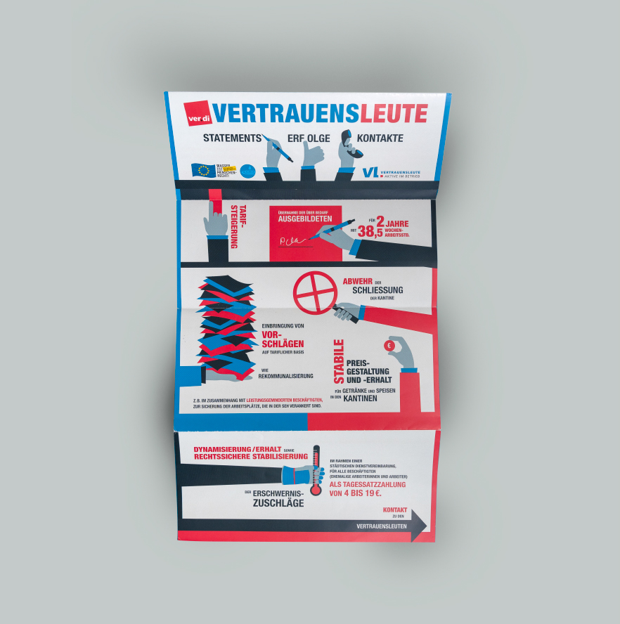 verdi Vertrauensleute Faltblatt